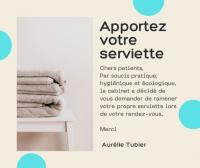 Amener votre grande serviette au cabinet d'Eghezée lors de votre rendez-vous.